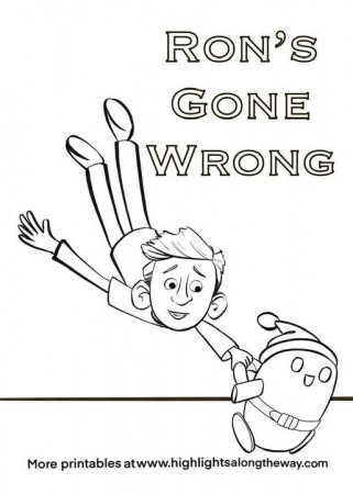 Ron's Wrong Coloring Pages - free printable activity sheets