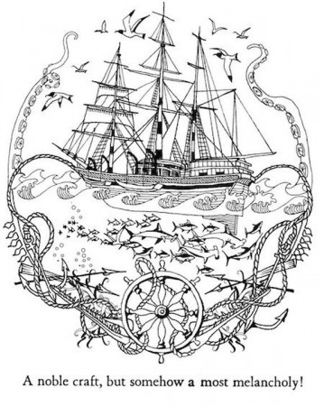 complex ship nautical art hard coloring pages for adults | Adult ...