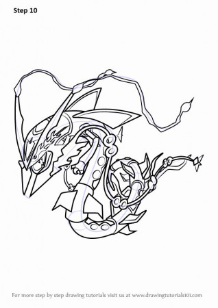 32 Mega Rayquaza Coloring Page【2020】 | 塗り絵, ポケモン, アート