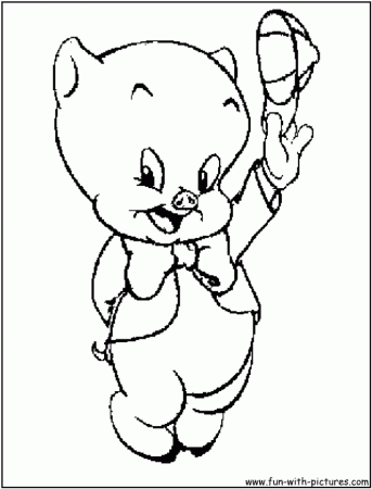 Porky Pig Coloring Coloring Pages 231029 Pig Coloring Pages For Kids