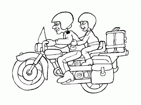motorcycle games Colouring Pages