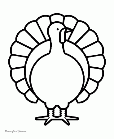 Thanksgiving Coloring Pages Funny Turkey | Free Printable Coloring 
