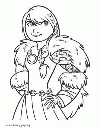 How to Train Your Dragon 2 - Older Astrid coloring page
