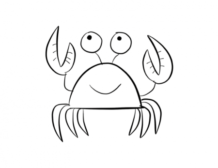 Crab coloring page | ColorDad