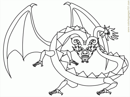 Coloring Pages Dragon Cartoon 31 (Cartoons > Dragon Ball Z) - free 