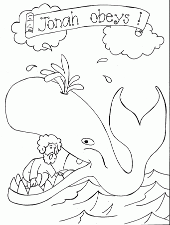 Jonah And The Whale Coloring Page 3 Childrens Church Pinterest 