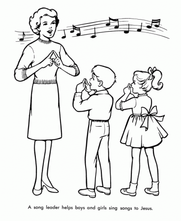 This Easter Church Coloring Page Shows A Family Going To Church On 