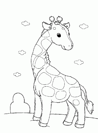 Baby Giraffe Coloring Pages | Coloring