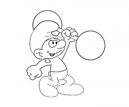16 Hefty Smurf Coloring Page