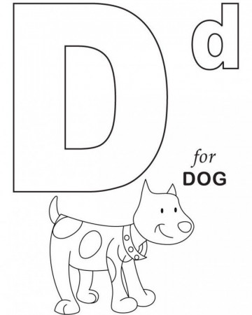 Download D For Dog Printable Alphabet Coloring Pages Or Print D 