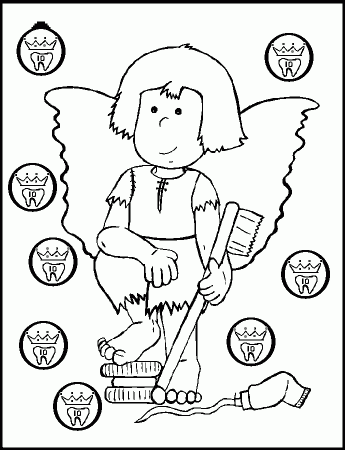 Tooth Fairy Coloring Pages For Kids