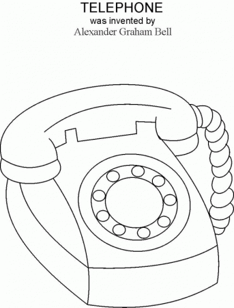 Telephone printable coloring printable pages | Coloring Pages