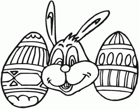 Coloring Sheets Easter Bunny Free Printable For Kindergarten 16749#