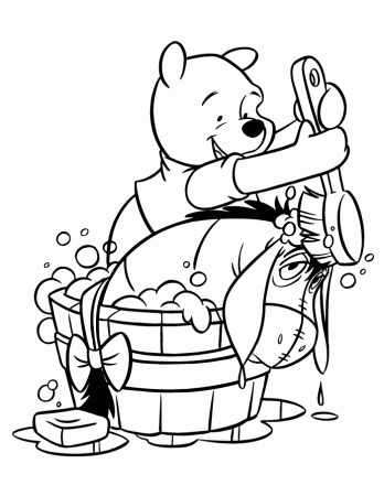 All Winnie The Pooh Characters Coloring Page - Disney Coloring 