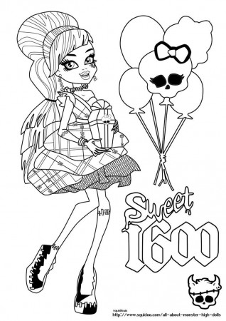 Frankie Stein Monster High Coloring Page | Fun Stuff - #Monster High …