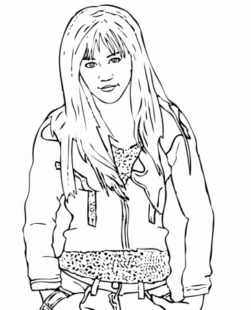 Hannah Montana Coloring Sheets - Figure Coloring Pages : Coloring 