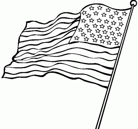 mini american flag coloring page - Printable Kids Colouring Pages