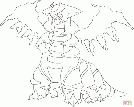 Giratina in Altered Form coloring page