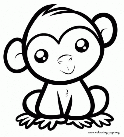 Related Monkey Coloring Pages item-10054, Monkey Coloring Pages ...