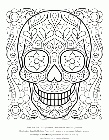 Free Sugar Skull Printable — Crafthubs