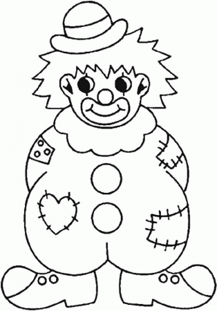 Free Printable Coloring Pages Clowns - Coloring Page