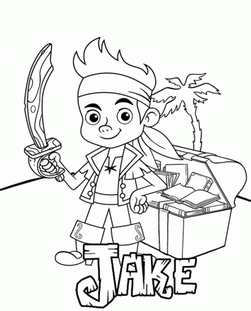 Little Pirate Jake on coloring page, books for children