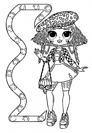 Neonlicious LOL OMG Coloring Page - Free Printable Coloring Pages for Kids