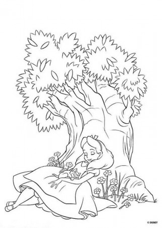 Alice in Wonderland coloring pages - Alice 17