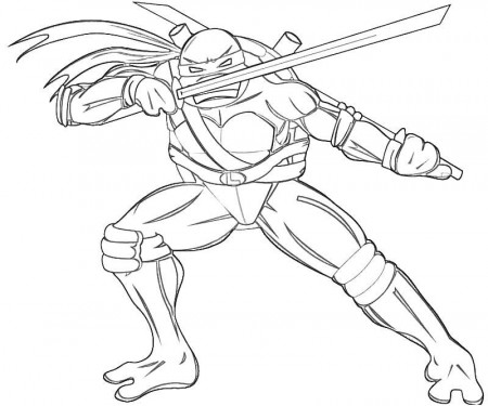 13 Pics of Leonardo Ninja Turtle Coloring Pages Drawings ...