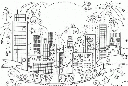 Writing Free Printable Fireworks Coloring Pages For Kids - Widetheme