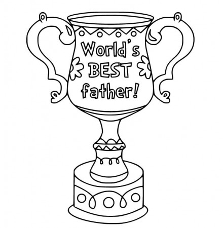 World's the Best Father Coloring Page - Free Printable Coloring Pages for  Kids