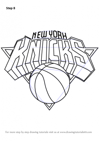 Learn How to Draw New York Knicks Logo (NBA) Step by Step : Drawing  Tutorials