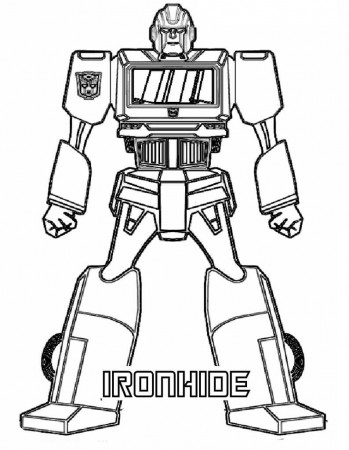 Ironhide Coloring Page - Free Printable Coloring Pages for Kids