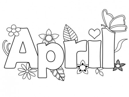 April Coloring Pages - Free Printable Coloring Pages for Kids