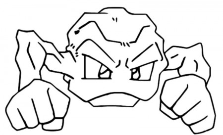 Coloring Pages Pokemon - Geodude - Drawings Pokemon