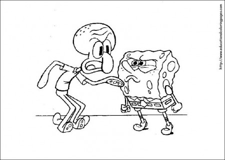 SpongeBob Coloring Pages free For Kids