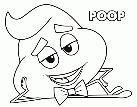 Emoji Coloring Pages Poop - Get Coloring Pages