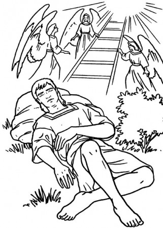 Jacob's ladder coloring pages