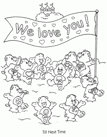 we love you colouring pages - Clip Art Library