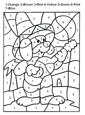 Easy Color by Number for Preschool and Kindergarten | Addition coloring  worksheet, Coloring worksheets for kindergarten, Color by number printable