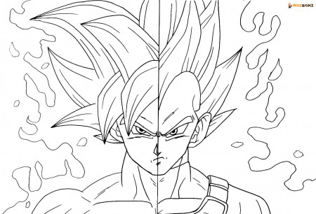 Goku coloring pages - Free printable coloring pages
