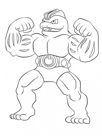 Machoke Coloring Pages - Free Printable Coloring Pages for Kids