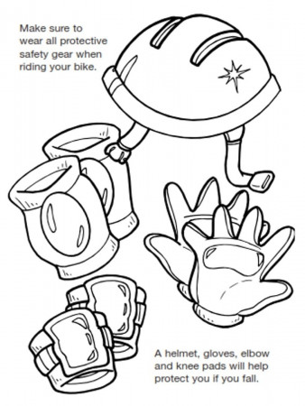 Bicycle Safety to Color Coloring Page - Free Printable Coloring Pages for  Kids