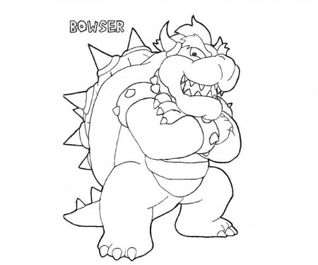 Super Mario Bowser Coloring Pages - High Quality Coloring Pages
