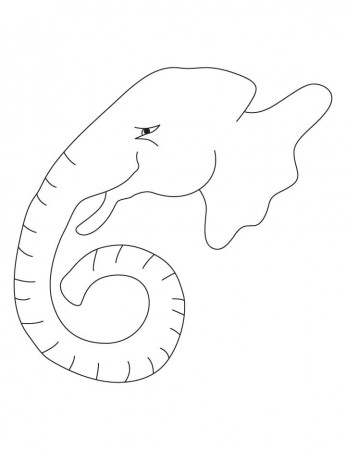 Elephant trunk coloring pages | Download Free Elephant trunk ...