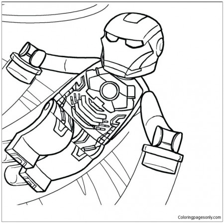 Lego Iron Man 1 Coloring Pages - Avengers Coloring Pages - Coloring Pages  For Kids And Adults