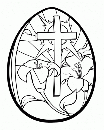 easter cross drawings - Free coloring pages