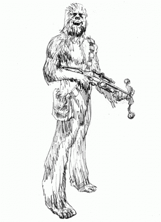 Chewbacca Coloring Pages - HiColoringPages