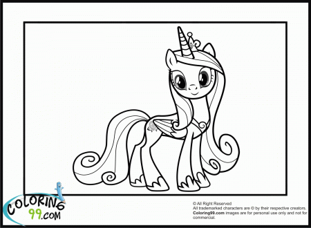 Princess Cadence Coloring Pages | Minister Coloring