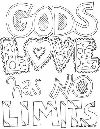 Coloring Page - God's love has no limits. | Love coloring pages, Quote coloring  pages, Coloring pages